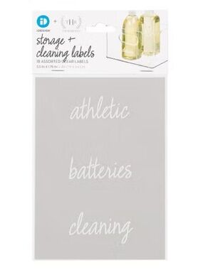 NEW 3 Pks iDesign + The Home Edit 18 Ct Handwriting Storage + Cleaning Labels